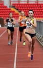 Sarah McDonald (Jarrow) wins the under-20 800 metres, 2012 North Eastern Championships.